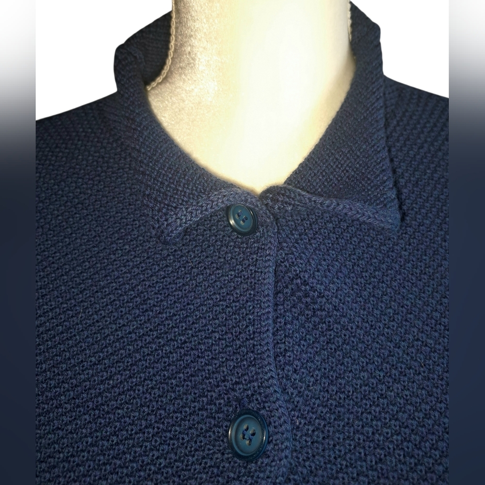 Dismero Elegant Navy Blue Women's Cardigan - Picture 5 of 9